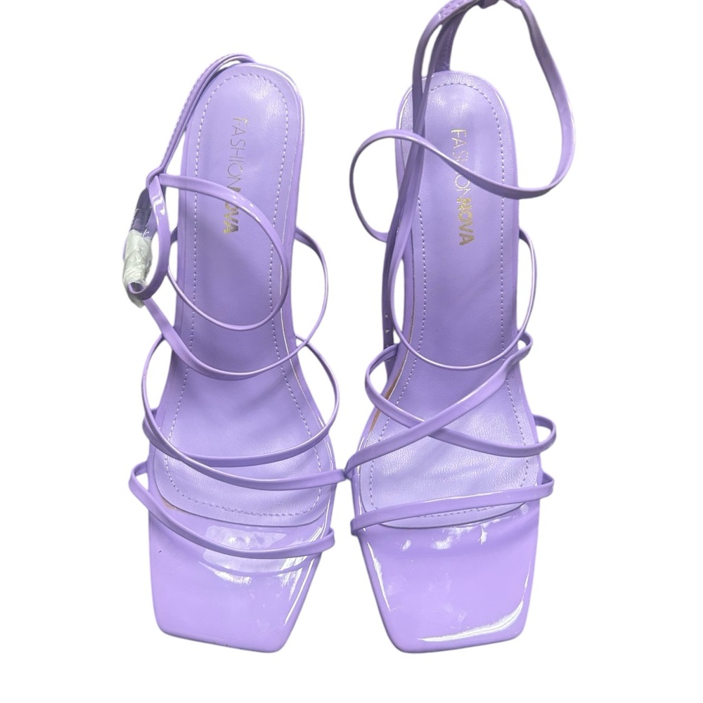 Fashion Nova Women's Purple Strappy Heels